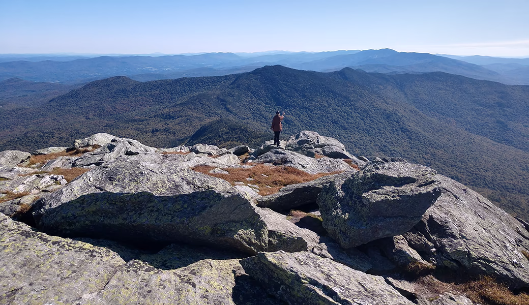 Summer hiking trails near Sugarbush and Mad River Glen in the Mad River Valley, Vermont